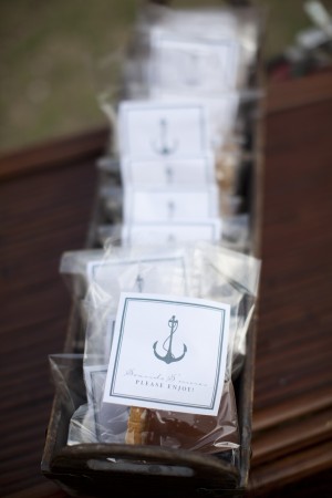 Rehearsal Dinner Favor Packages With Anchor Motif