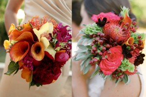 Rich and Unique Fall Wedding Bouquet