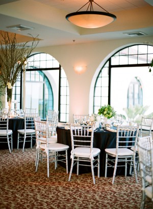 Round Reception Tables With White Chairs