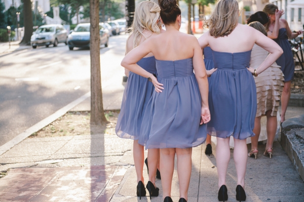 Short Lavender Bridesmaids Dresses