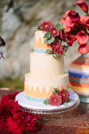 Southwestern Inspired Wedding Cake