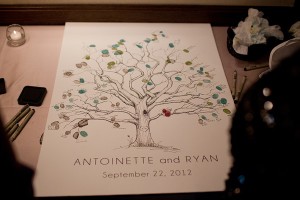 Tree Illustration Guest Book Poster