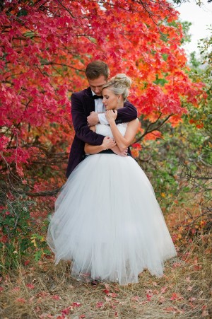 Wedding Gown With Full Tulle Skirt