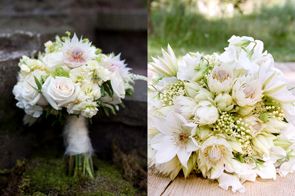White and Green Wedding Bouquets1