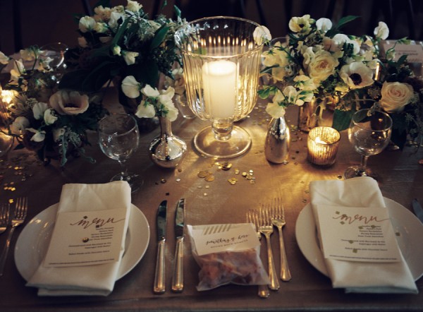 Candlelit Wedding Reception Decor