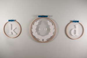 DIY Monogrammed Embroidery Hoops by Rafters of Cedars 1