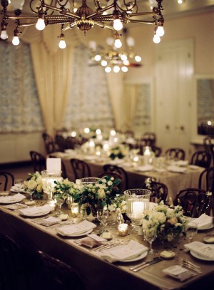 Elegant White Wedding Reception