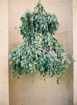 Greenery Covered Outdoor Chandelier