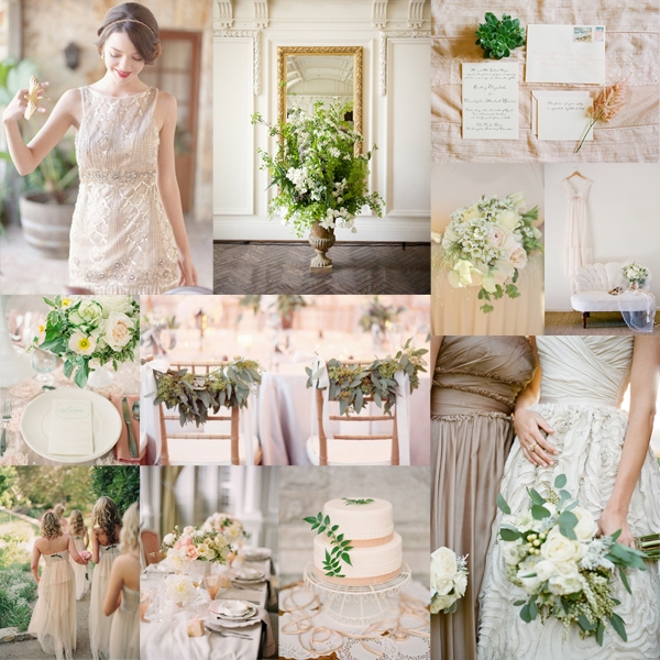Olive Blush Wedding Colors