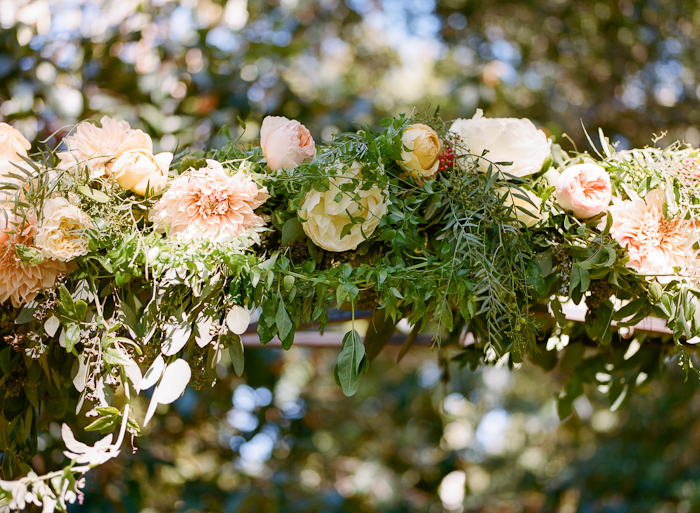 Peach and Yellow Floral Garland