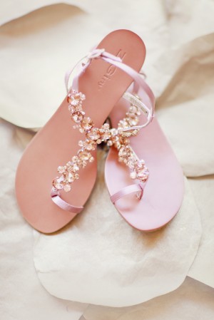 Pink Crystal Bridal Sandals