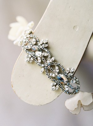 Silver and Crystal Bridal Bracelet