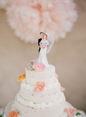 Traditional Bride and Groom Cake Topper