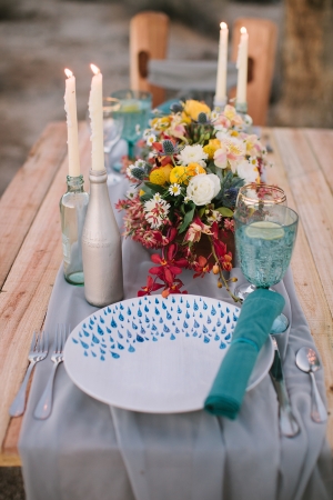 Turquoise Table Settings