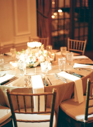 Champagne and Gold Wedding Table