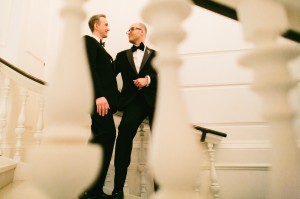 Classic Black and White Groom Tuxes