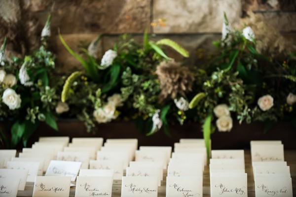 Classic Calligraphed Reception Place Cards