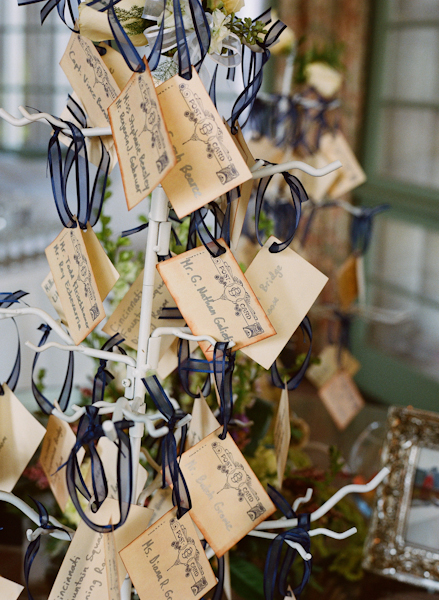 Escort Cards With Ribbons