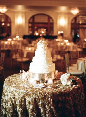 Gilded Gold Cake Table