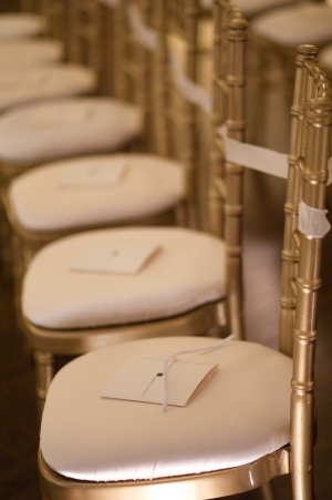 Gold Bamboo Ceremony Chairs