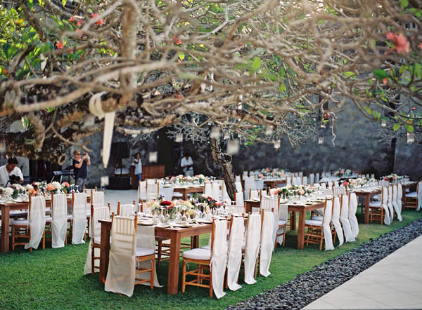 Elegant Tropical Wedding Reception
