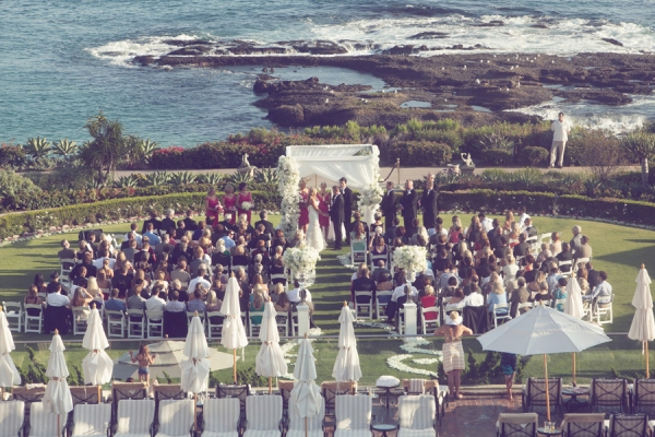 Dramatic Beach Wedding Ceremony