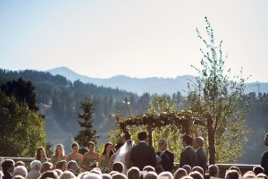 Outdoor Mountain Wedding Ceremony Venue