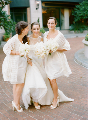 Short White Bridesmaids Dresses