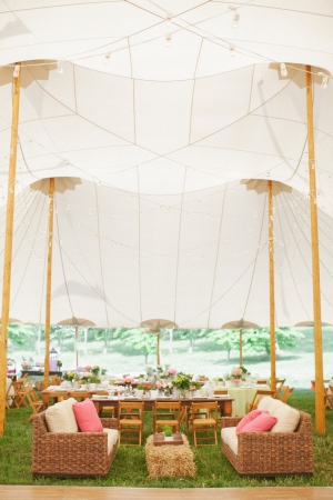 Tent Reception With Lounge Seating