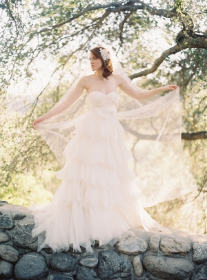 Layered Tulle Bridal Gown