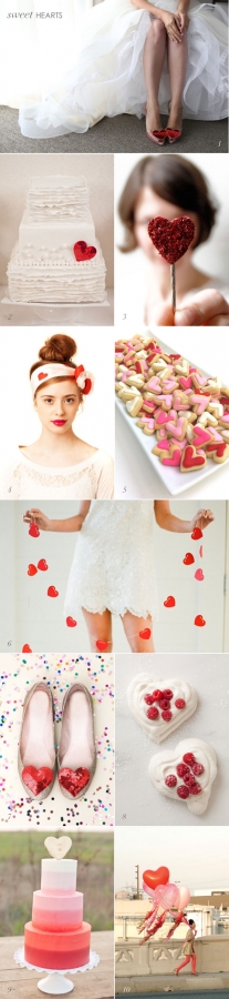 Valentines Day Wedding Heart Inspiration