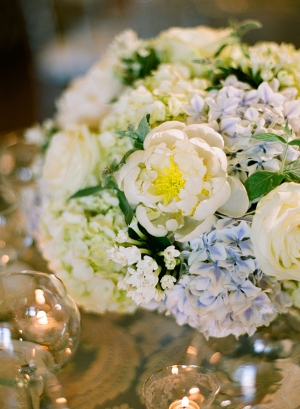 White and Blue Centerpiece