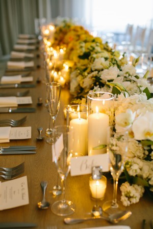 White and Yellow Centerpiece