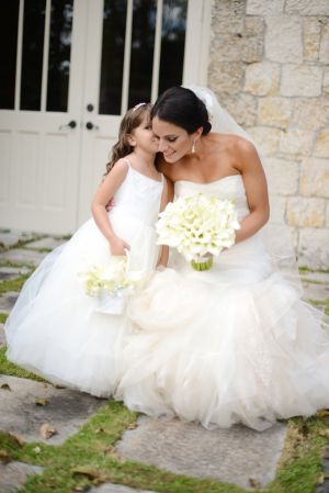 Bride and Flower Girl