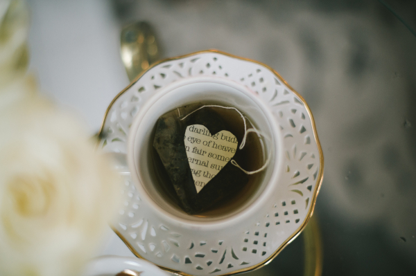 Cream and Gold Teacup