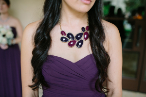 Eclectic Purple Bridesmaids Necklace