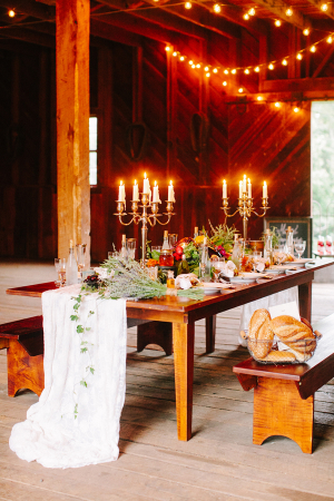 Elegant Barn Wedding Tabletop