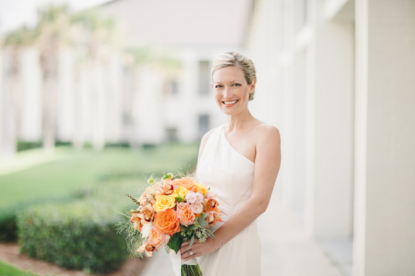 Gorgeous Orange Bridal Bouquet