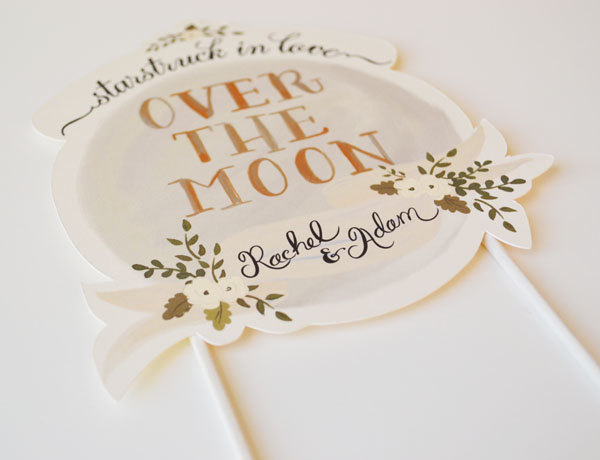 Hand Painted Cake Topper