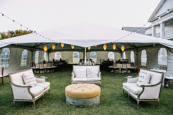 Outdoor Lounge Seating at Reception