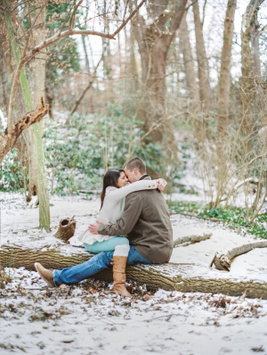 Outdoor Winter Engagement Session