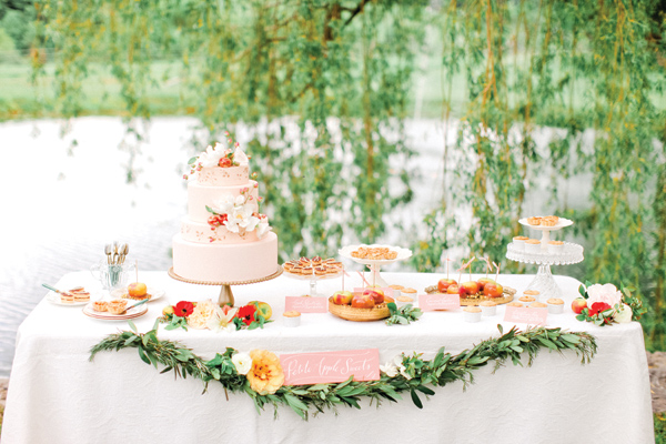 Pink and Green Classic Southern Dessert Table