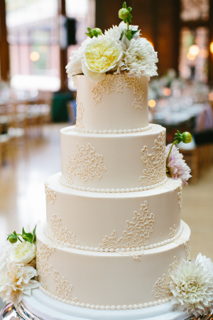 Simple Round Wedding Cake
