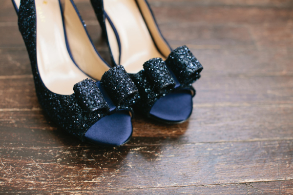 Navy Blue Bridal Heels