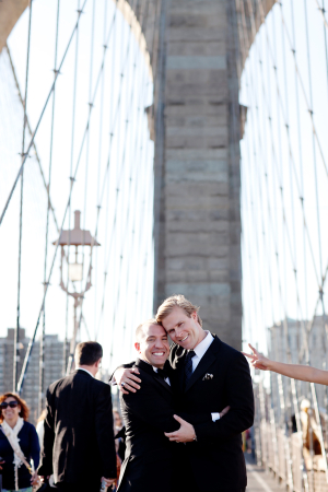 Brooklyn Bridge Wedding Portrait