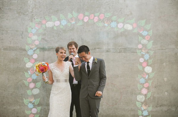 Chalk Ceremony Altar Backdrop