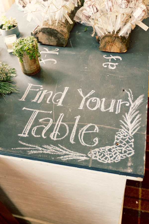 Chalkboard Tabletop Wedding Sign
