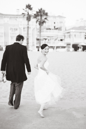 Classic Wedding Shutters on the Beach