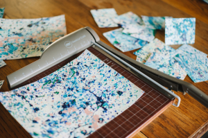 DIY Splatter Painted Notecards 12