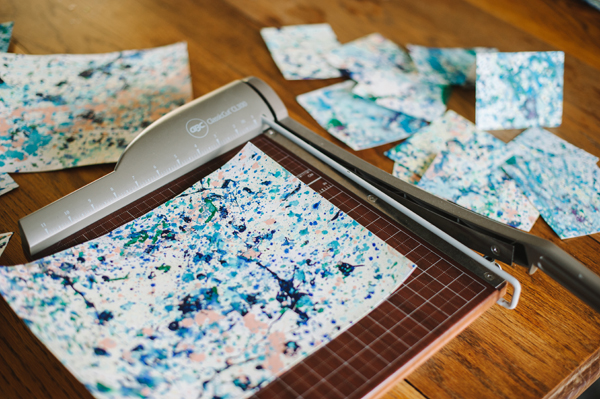 DIY Splatter Painted Notecards